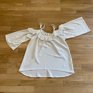 Adorable white off the shoulder top